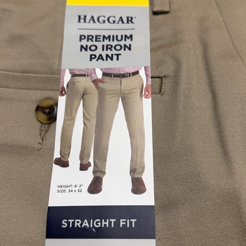 Haggar Premium No Iron Pants Straight Fit size 32x30 NWT